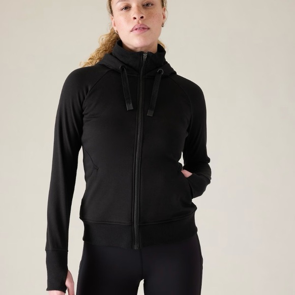 Athleta - Triumph Hoodie - Black - Size Small - Excellent - Picture 1 of 17